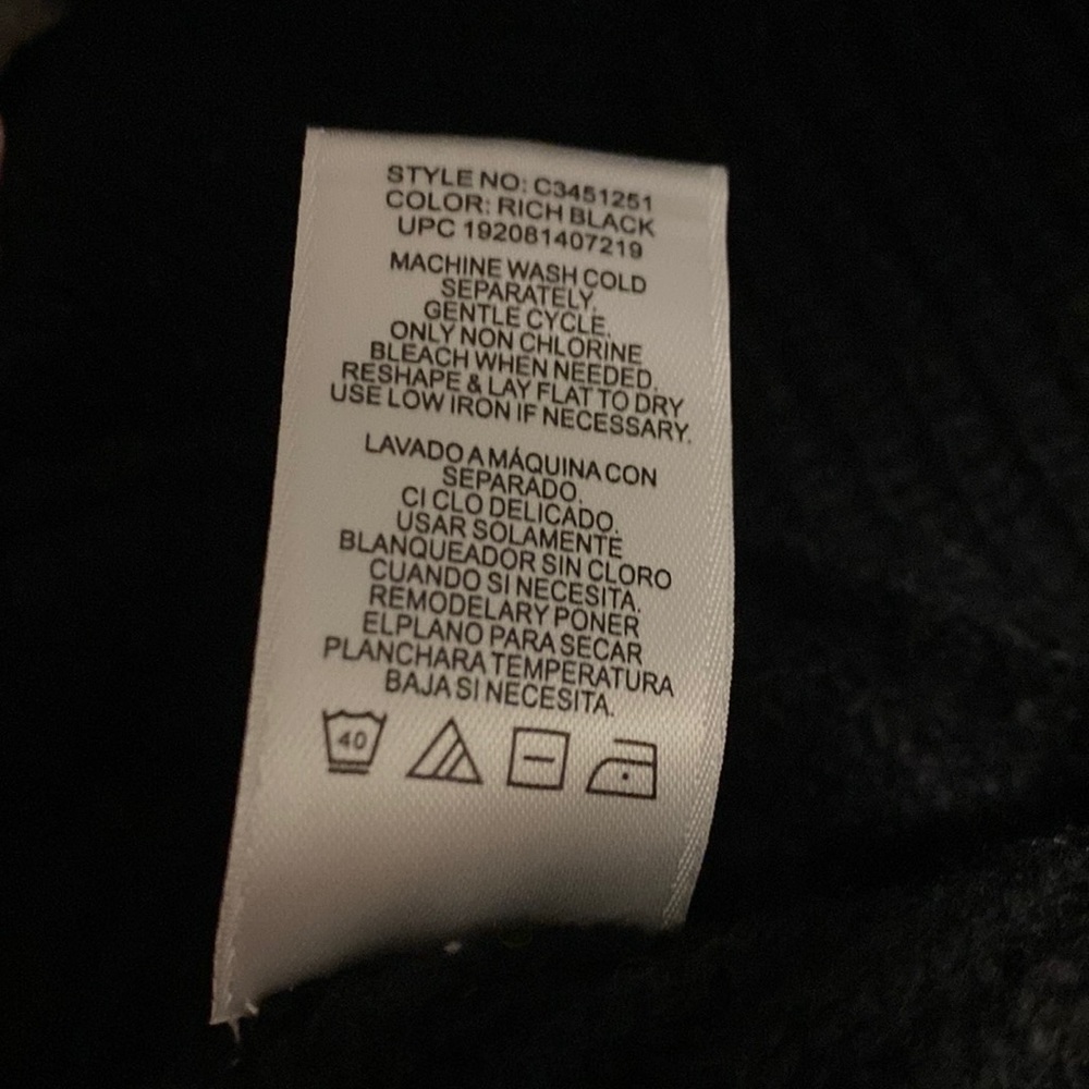Vince Camuto Sweater Black Large - Picture 6 of 6